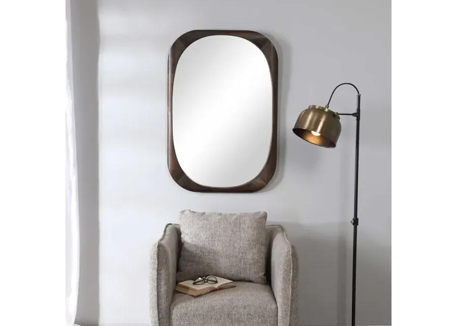 SHELDON DARK WALNUT MID-CENTURY MIRROR