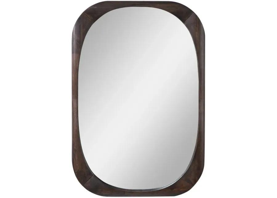 SHELDON DARK WALNUT MID-CENTURY MIRROR