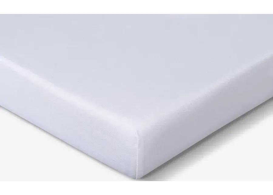 BRIGHT WHITE HYPER-LINEN PERFORMANCE CRIB SHEET