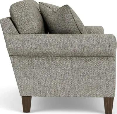 SOUTH HAVEN GRAY QUARRY ROLLED ARM LOVESEAT