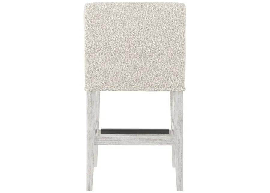 HYDE FABRIC WIRE BRUSHED COUNTER STOOL