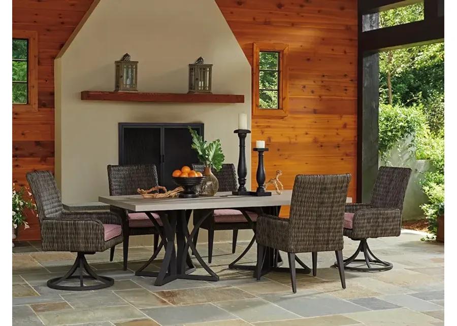 DINING TABLE W/WEATHERSTONE TOP CYPRESS POINT OCEAN TERRACE