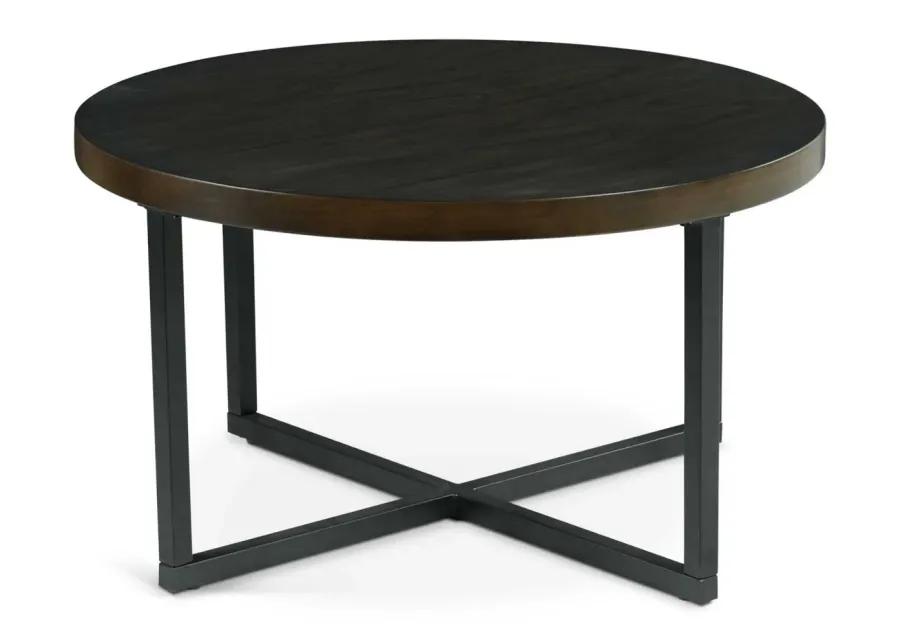 YUKON WALNUT COFFEE TABLE WITH STOOLS