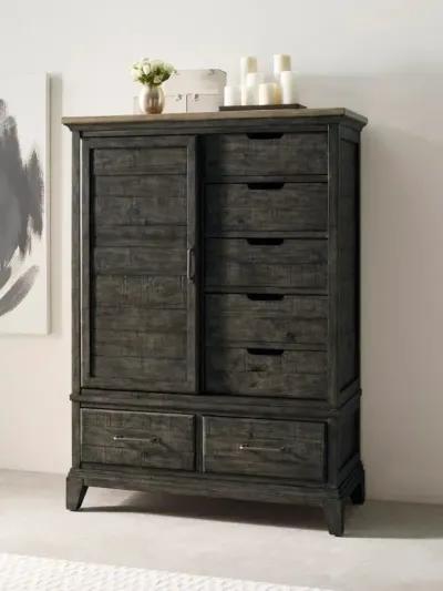 Kincaid Wheeler Door Espresso Plank Road Chest Armoire