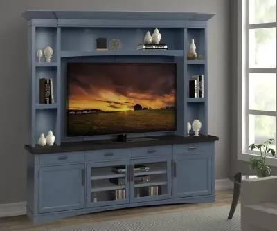 Parker House Contemporary Americana: 92 Inch Denim Media Entertainment Center