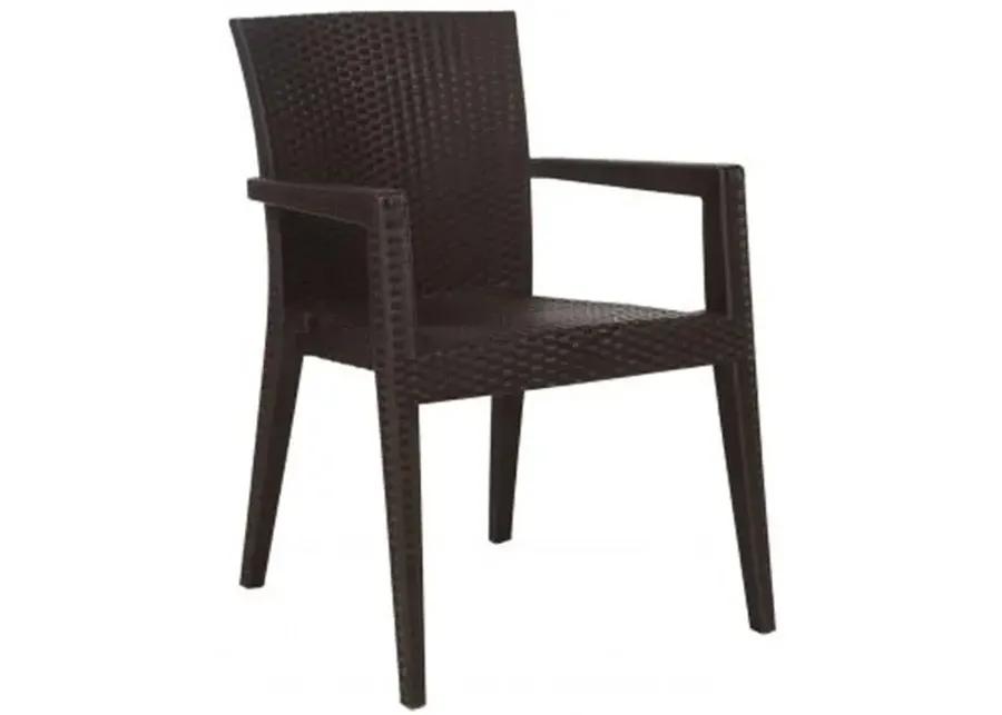 OUTDOOR MONTANA ARMCHAIR IN BROWN