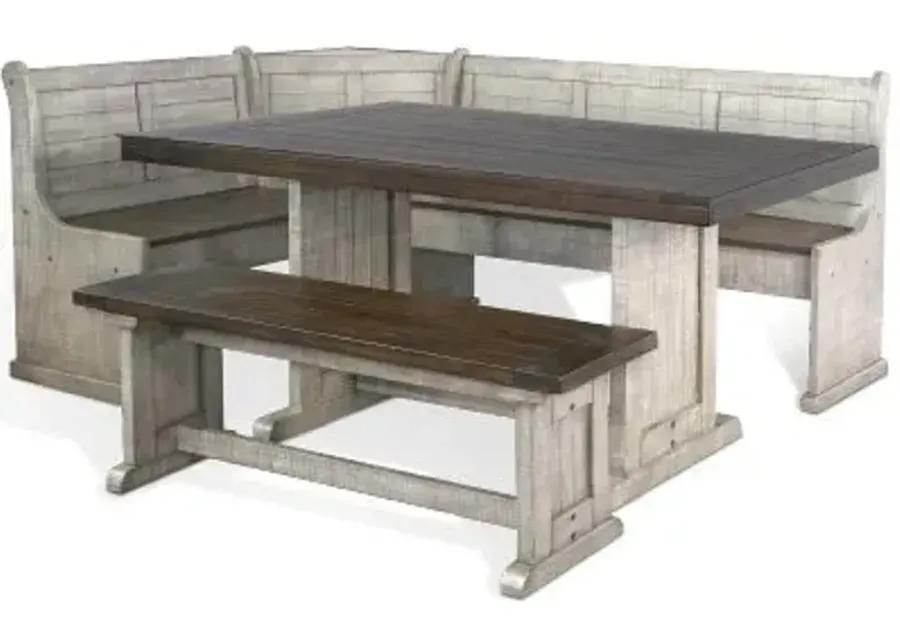 HOMESTEAD HILLS TOBACCO LEAF & ALPINE GREY BREAKFAST NOOK SET