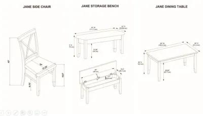 Powell Jane Grey 6-Piece Dining Set