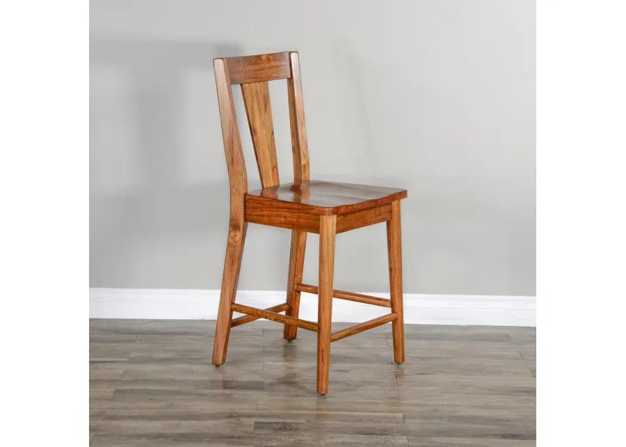 AMERICAN MODERN CINNAMON T-BACK BARSTOOL