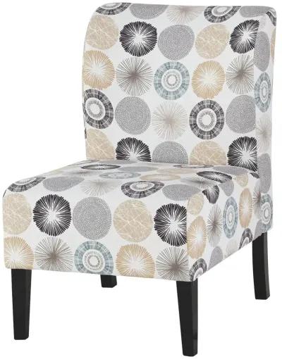 Ashley Triptis Gray & Tan Accent Armless Chair