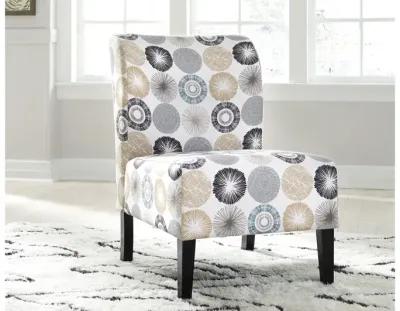 Ashley Triptis Gray & Tan Accent Armless Chair