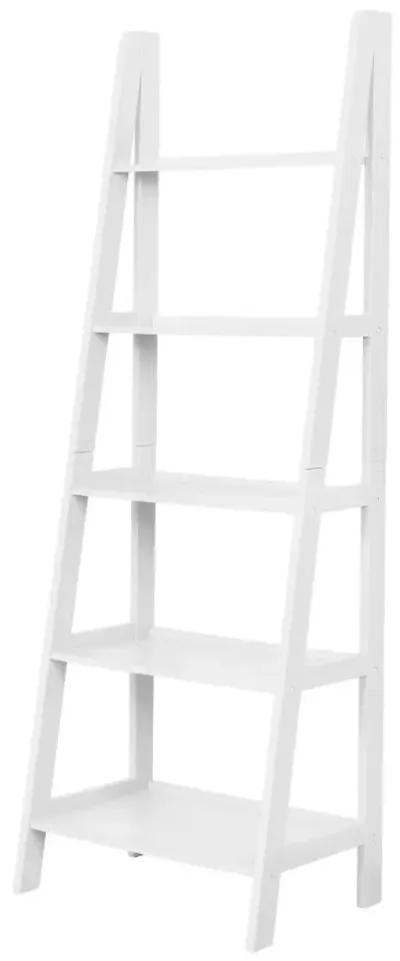 Linon Acadia Ladder Bookshelf White