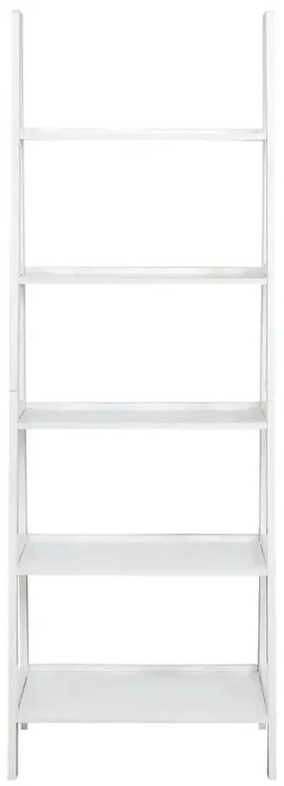 Linon Acadia Ladder Bookshelf White