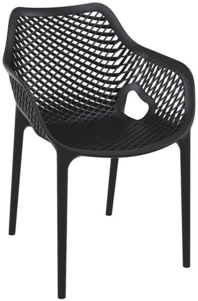 Compamia Air XL Outdoor Dining Arm Chair Black