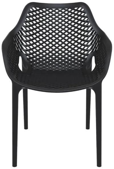 Compamia Air XL Outdoor Dining Arm Chair Black