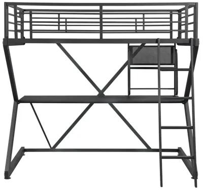 Parkview Full Workstation Loft Bed Black