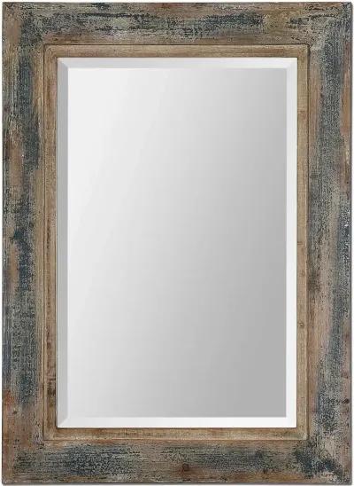 BOZEMAN DISTRESSED BLUE MIRROR