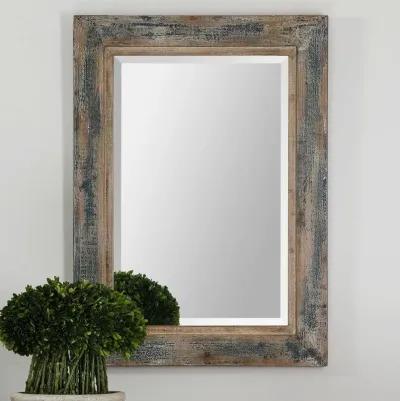 BOZEMAN DISTRESSED BLUE MIRROR