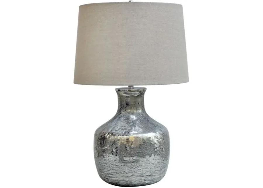 BLAIR BEIGE/SILVER TABLE LAMP