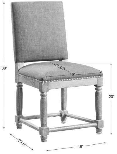 LAURENS WEATHERED GRAY DINING CHAIR