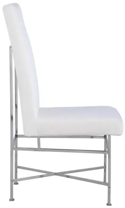 Chintaly Kendall Contemporary Side Chair with Steel Frame