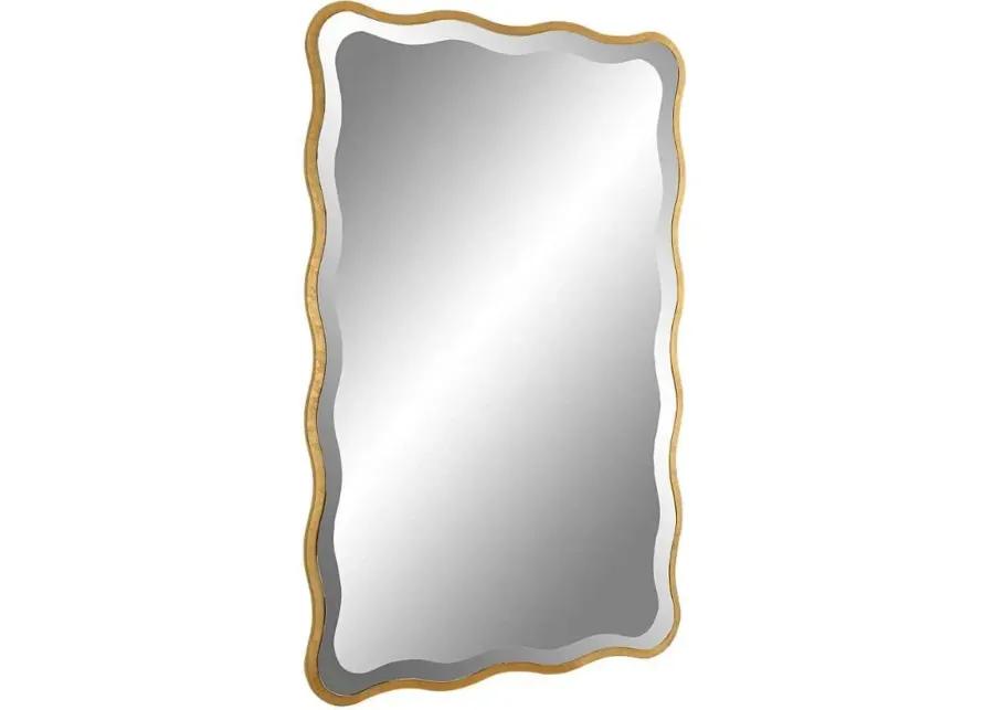 ANETA GOLD SCALLOPED MIRROR