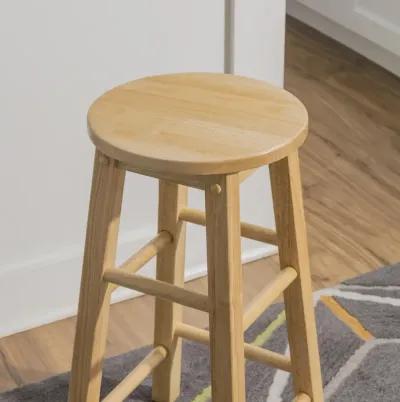 24 Inch Counter Stool with Round Seat