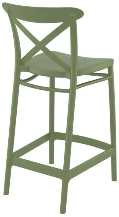 Compamia Cross Counter Stool Olive Green