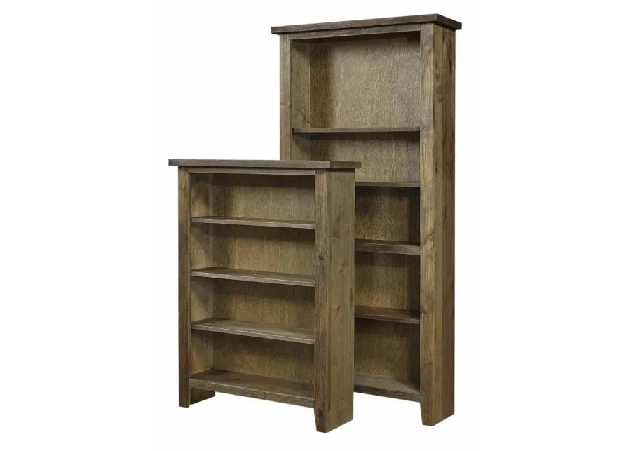 ALDER GROVE BRINDLE 84 INCH BOOKCASE WITH 1 FIXED & 4 ADJUSTABLE SHELVES