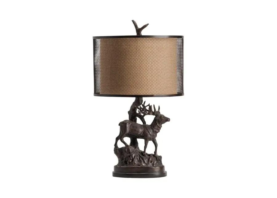 HUNTERS WALK HAND FINISHED BRONZE TABLE LAMP