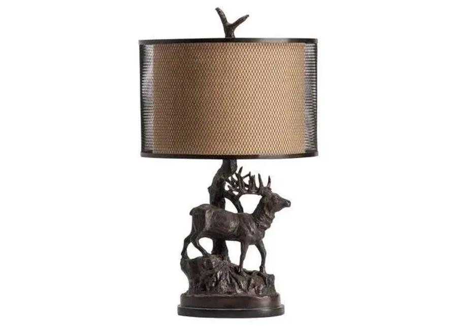 HUNTERS WALK HAND FINISHED BRONZE TABLE LAMP