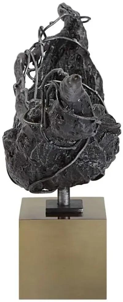 TRANQUILITY DARK BRONZE ABSTRACT SCULPTURE