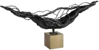 TRANQUILITY DARK BRONZE ABSTRACT SCULPTURE