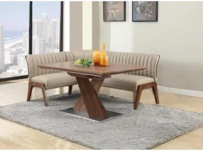 BETHANY MODERN 2-PIECE DINING SET WITH EXTENDABLE TABLE & NOOK