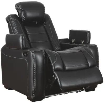 Party Time Midnight Powder Adjustable Headrest Recliner