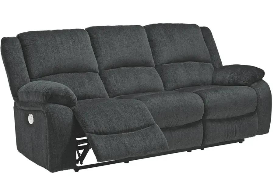 DRAYCOLL POWER RECLINING SOFA SLATE SIGNATURE DESIGN