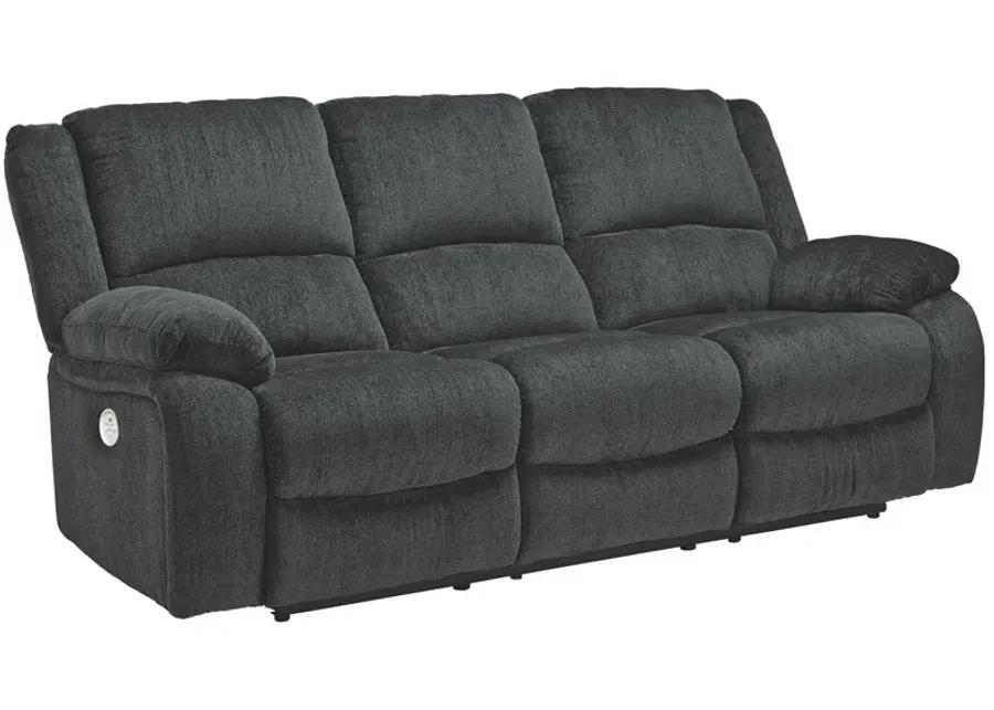 DRAYCOLL POWER RECLINING SOFA SLATE SIGNATURE DESIGN