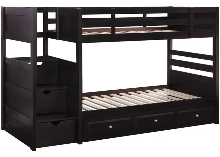 ELLIOTT TWIN-OVER-TWIN BUNK BED CAPPUCCINO