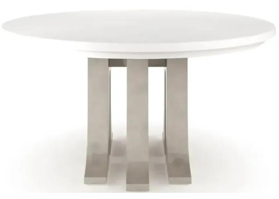 AQUEDUCT DINING TABLE IN LINO BIANCO (WHITE)