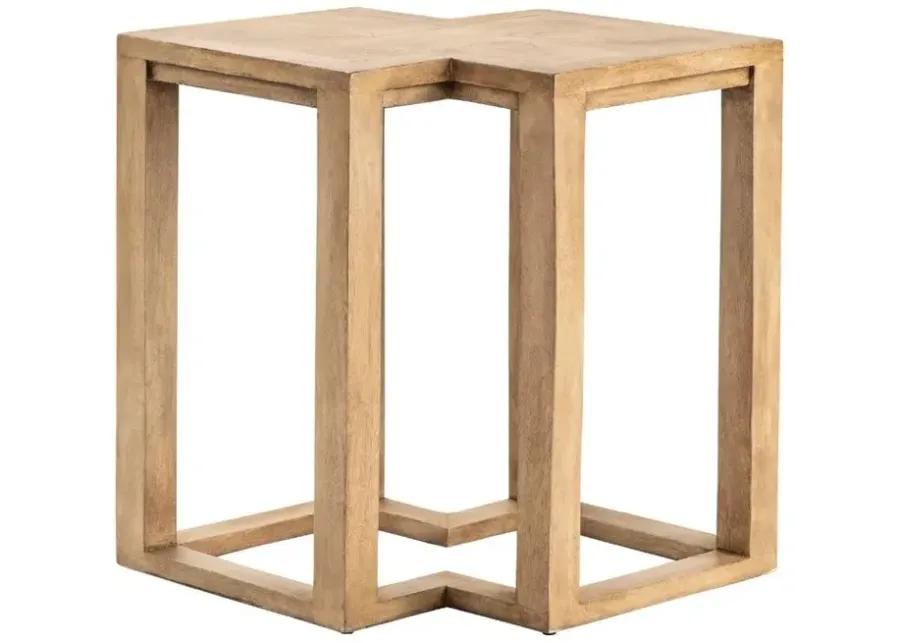 WINFIELD BROWN DIAMOND END TABLE