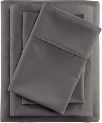 Olliix Beautyrest Full Charcoal 600 Thread Count Cooling Cotton Blend Sheet Set