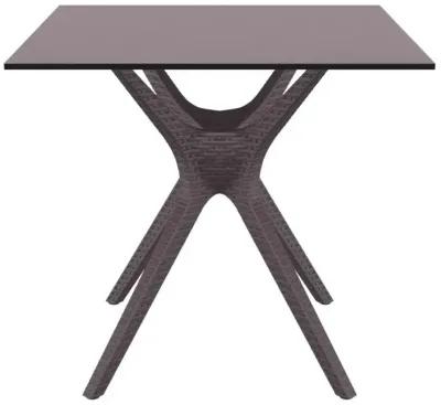 Compamia 31 Inch Ibiza Square Outdoor Dining Table Brown