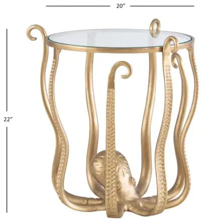 Powell Octiana Octopus Table Gold