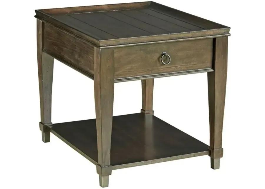 SUNSET VALLEY TABLE RECT END TABLE W/ DRAWER