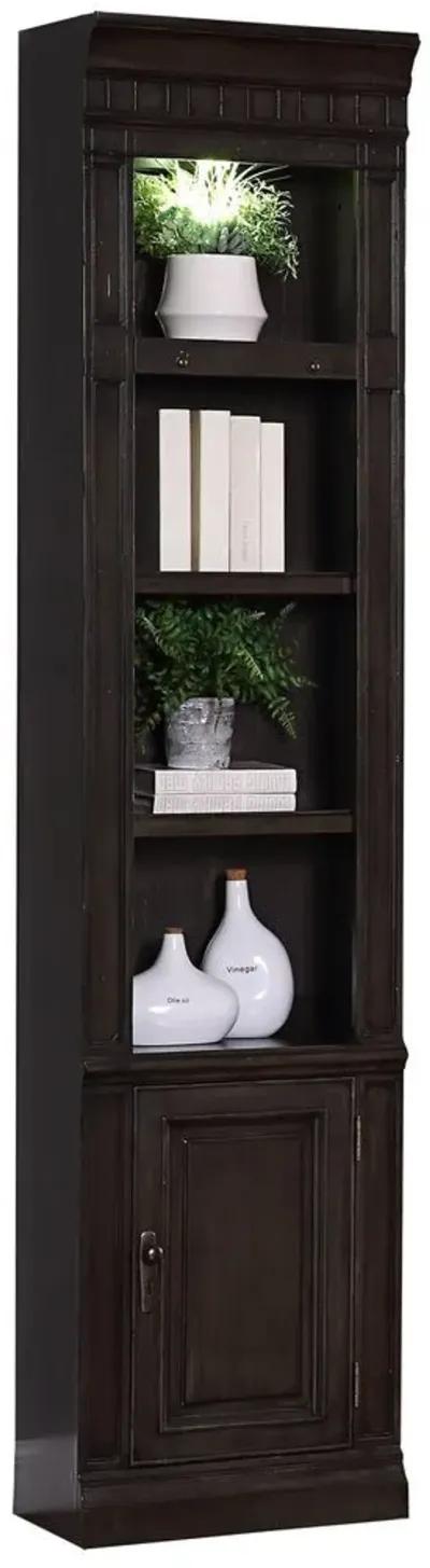 Parker House Washington Heights Washed Charcoal 22 Inch Open Top Bookcase