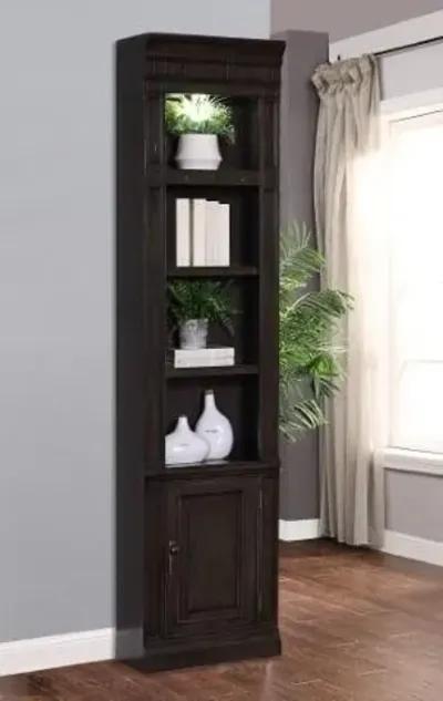 Parker House Washington Heights Washed Charcoal 22 Inch Open Top Bookcase