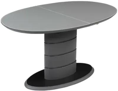 Chintaly Kendra Contemporary Extendable Dining Table with Art Deco Strip Base