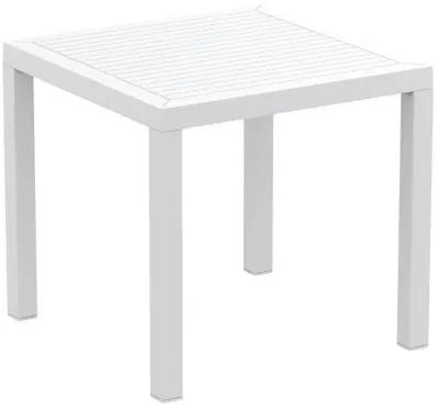 Compamia Ares Resin Square Dining Set with 4 Chairs White