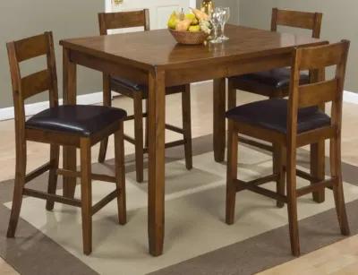 Jofran Plantation Counter-Height Table with 4 Stools Plantation Mango