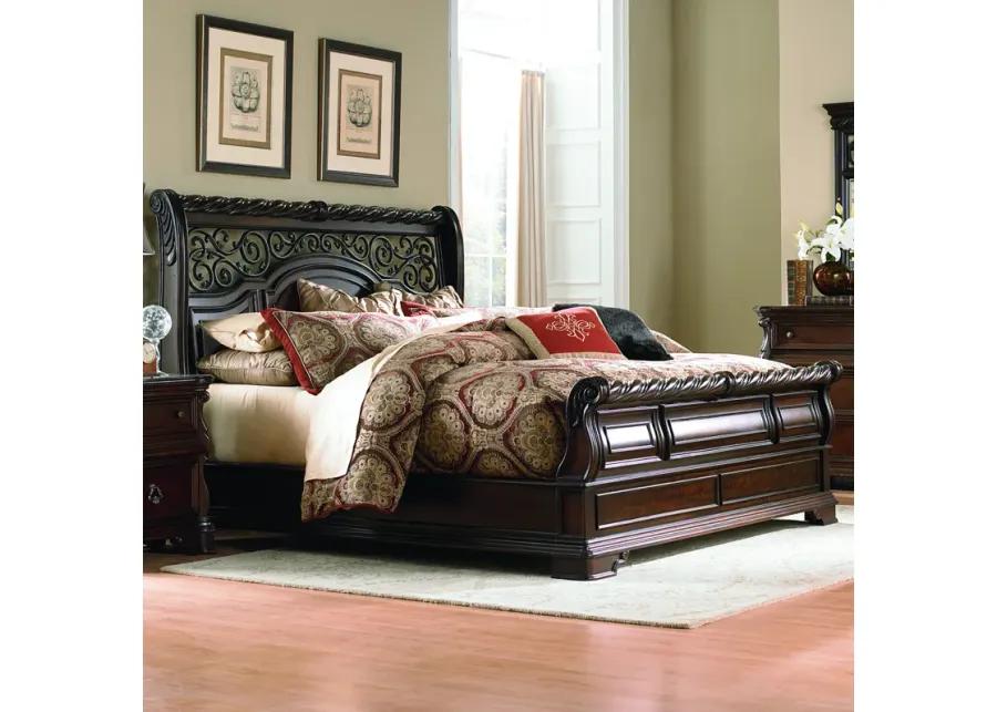 KING SLEIGH BED DRESSER & MIRROR - ARBOR PLACE